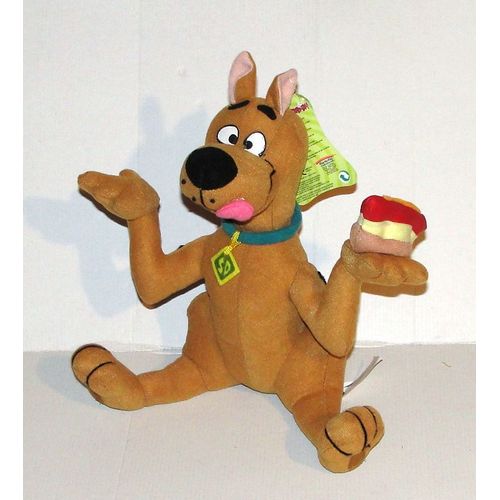 Peluche Scooby Doo Hot Dog Play By Play - Doudou Chien Assis Scooby Gourmand 26 Cm