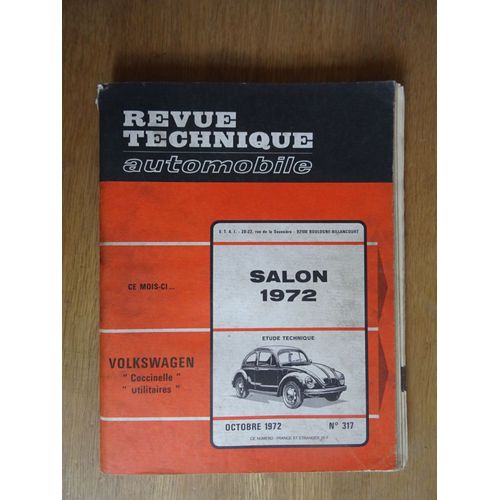 Revue Technique Automobile 317 Volkswagen Coccinelle Et Utilitaire