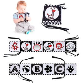 Livre Tissu Bébé Eveil 0 3 6 Mois,Livre Tissu À Suspendre Livre De Naissance Livre Sensoriel Bebe Eveil 0-3 Mois Garçon Fille(Animal)
