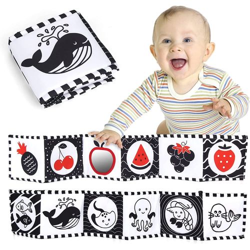 Livre Tissu Bébé Eveil 0 3 6 Mois, Livre Tissu À Suspendre Livre De Naissance Livre Sensoriel Bebe Eveil 0-3 Mois Garçon Fille(Fruit)
