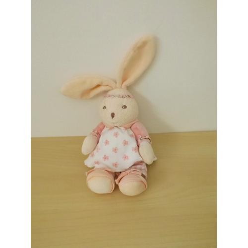 Doudou Lapin Lili Rose Fleurs Kaloo