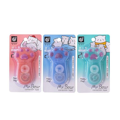 Papeterie Scolaire, 1 Pièce, Adorable Kawaii, Transparent, Griffe De Chat Mignon, Cadeau De Bureau, Correcteur, Ruban Correcteur, Roman