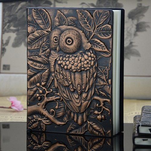 Cahier De Hibou Doré, Planificateur Rétro, Livre Bronze, Fournitures Scolaires, Cadeaux De Bureau Et D'affaires