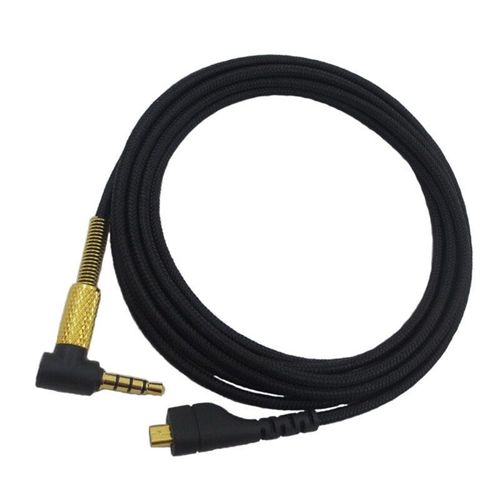 Câble Audio en Nylon de remplacement, 3.5mm, pour Arctis 3/5/7/Pro, 2m de Long, pour casque de jeu, pour ordinateur portable