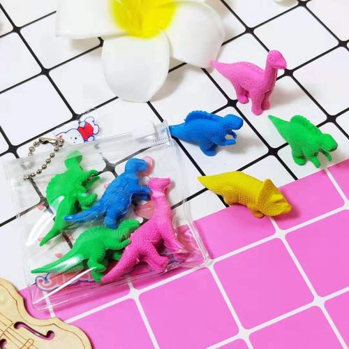 Gommes À Crayon Adorables, Animal De Dessin Animé, Fournitures Correctrices Pour Enfants, Cadeaux Amusants, Crocodile, Dinosaure, Poisson, Robot, 4 Pièces/Paquet