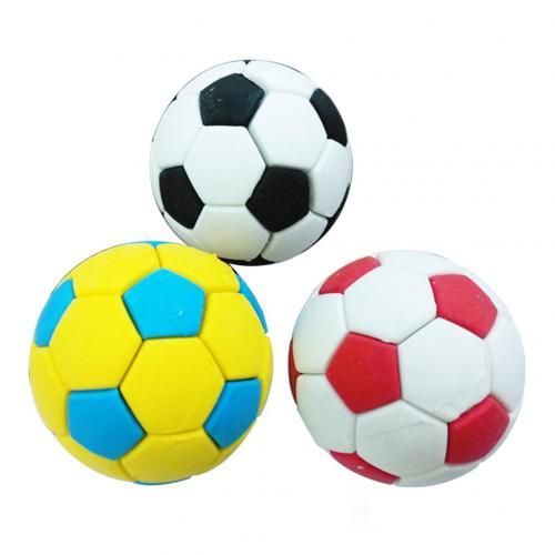 Gommes À Caoutchouc De Football 3 Pièces, Papeterie Scolaire Créative, Cadeau Pour Enfants