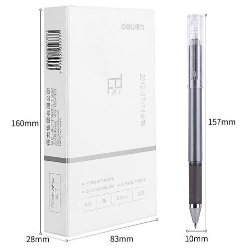 Stylo À Bille A111 À Séchage Rapide, 0.5mm, 12 Pièces