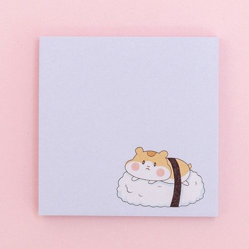 Notes Autocollantes Ours Hamster Lytwtw, Étiquette Autocollante Mignon Kawaii, Bloc-Notes, Signet, Papeterie Fournitures Scolaires Et De Bureau, Planificateur, 1 Pièce