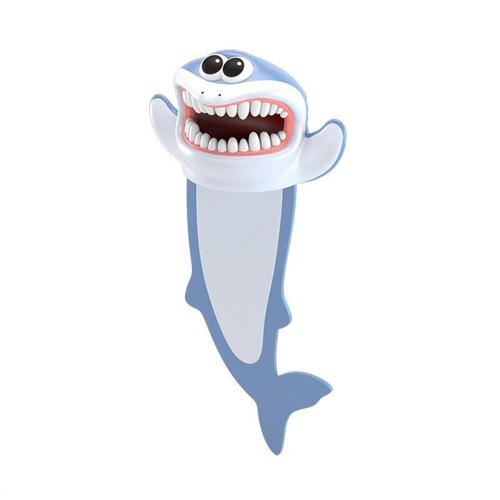 Marque-Page Stéréo 3d Créative, Marqueur Animal De Dessin Animé, Requin Mignon, En Pvc, Papeterie Scolaire Drôle, Cadeau Pour Enfants