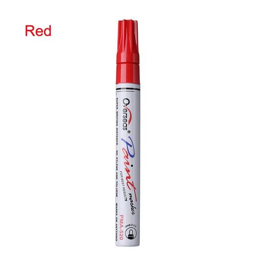 Stylo Marqueur De Peinture Permanent En Caoutchouc Imperméable, Stylo Coloré De Couleur Blanche Pour Bande De Roulement De Pneu De Voiture, 1 Pièce