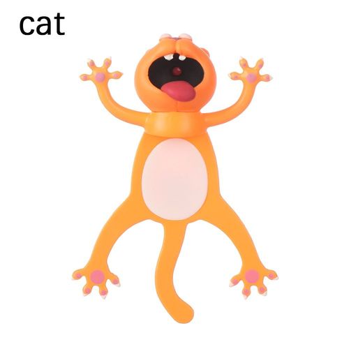 Marqueur 3d Stéréo En Pvc Pour Enfants, 1 Pièce, Marque-Pages De Style Animal, Chat Mignon, Papeterie Scolaire Amusante Pour Écoliers, Cadeau
