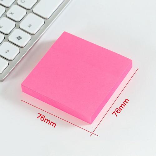 100 Feuilles/Paquet Couleur Simple Bloc-Notes Papier Autocollant Fluorescent Journal Bloc-Notes Fournitures De Bureau Décoration Kawaii Papeterie