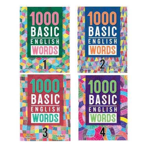 Livre De 1000 Mots Anglais De Base, 4 Livres/Ensemble, Niveau 1-4, École Primaire, Dictionnaire De Mots Anglais Courants