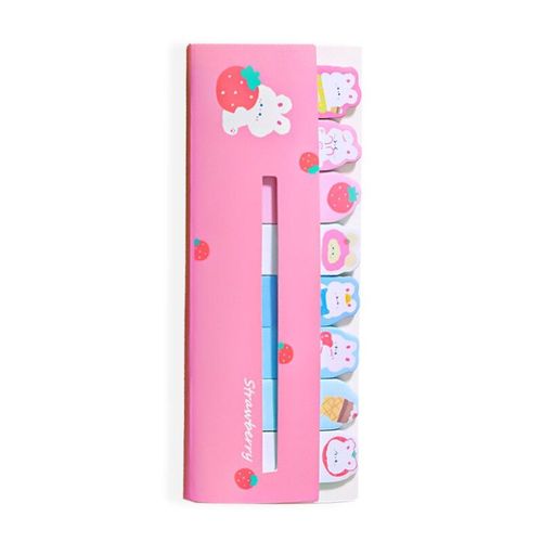 Bloc-Notes Auto-Adhésif Avec Animaux, Étiquette Autocollante Kawaii, Signet Pour Planificateur