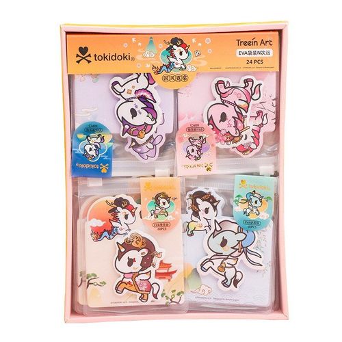 Bloc-Notes Créatif Licorne, Étiquette Autocollante Mignon N Times, Signet, Papeterie Fournitures Scolaires De La Poste, 12 Sachets/Lot