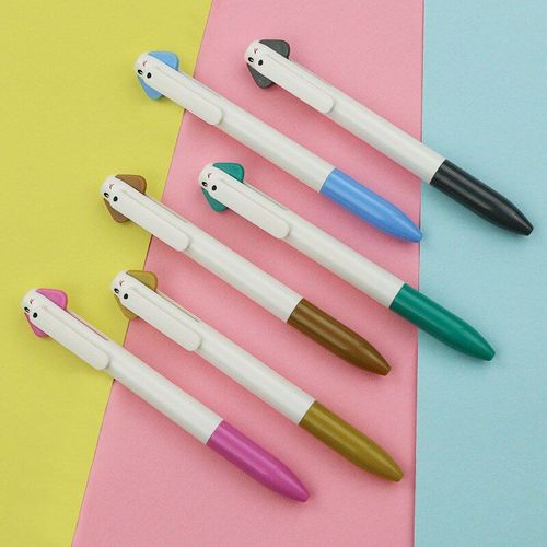 Stylo À Bille Créatif Chien 2 Couleurs, 36 Pièces/Lot, Kawaii, Noir Rouge, Stylo À Bille D'encre, Fournitures D'écriture Scolaires Et De Bureau, Papeterie Cadeau