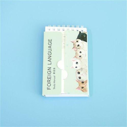 Carnet De Poche Japonais Kawaii Pour Étudiants, 80 Feuilles, Dessin Animé, Vocabulaire, Mots Anglais, Carte, Notes D'étude Pour Enfants, Manuel