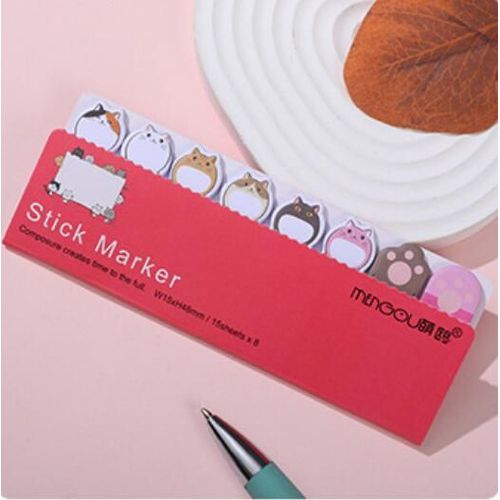 Bloc-Notes Chat Mignon 36 Pièces/Lot, Étiquette Autocollante Dessin Animé N Times, Pour Carnet De Notes, Fournitures Scolaires, Vente En Gros