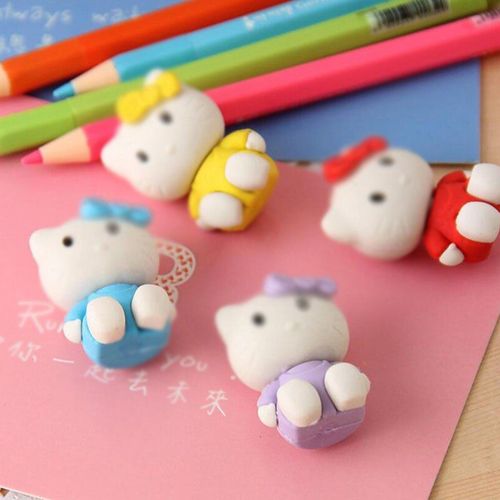 Gommes À Crayon En Caoutchouc Kawaii Pour Dessin Chat, 36 Pièces/Lot, Papeterie Cadeau Pour Enfants, Fournitures Scolaires