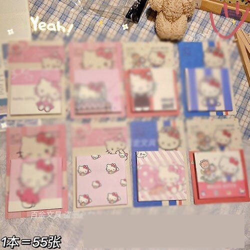 Bloc-Notes Lapin Ours Chat, Étiquette Autocollante Mignon N Times, Marque-Page, Papeterie, Fournitures Scolaires, 24 Pièces/Lot