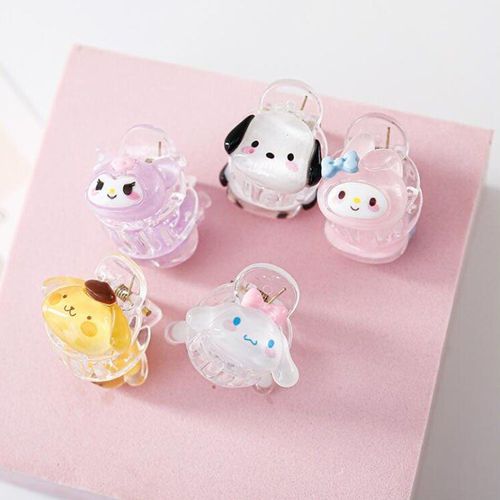 Pince À Cheveux Lapin Chien Transparent Kawaii, 50 Pièces/Lot, Épingle À Cheveux Mignonne, Décoration Bricolage Notes, Trombone Lettre, Fournitures Scolaires Et De Bureau