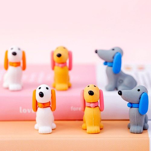 Gommes Chien Kawaii 36 Pièces/Lot, Adorables Gommes En Caoutchouc, Cadeau Promotionnel Pour Enfants, Papeterie Fournitures Scolaires Et De Bureau