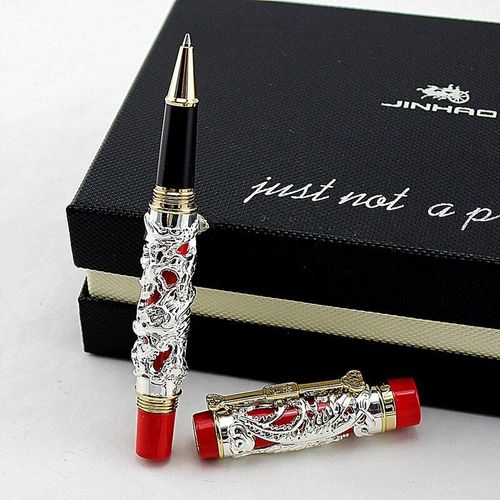 Stylos À Bille De Luxe À Motif De Dragon Et De Phénix, Avec Boîte Cadeau, Livraison Gratuite, Plusieurs Couleurs Disponibles