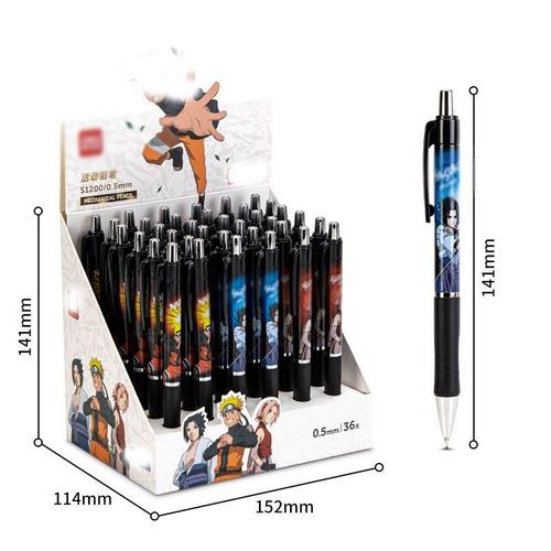 Crayon Mécanique À Pression Ninja, 36 Pièces/Lot, Stylo Automatique Pour Dessin Et Écriture, Fournitures Scolaires Et De Bureau