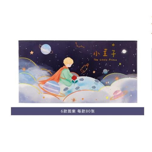 Ensemble De Bloc-Notes Le Petit Prince, Étiquette Autocollante Mignon N Times, Papeterie, Signet, Fournitures Scolaires, 4 Pièces