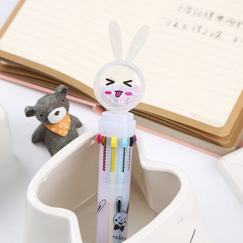 Stylos À Bille À Longues Oreilles, Lapin, Chat, 10 Couleurs, 30 Pièces/Lot, Jolis Stylos À Pression, Fournitures D'écriture, Pour École Et Bureau, Papeterie Cadeau