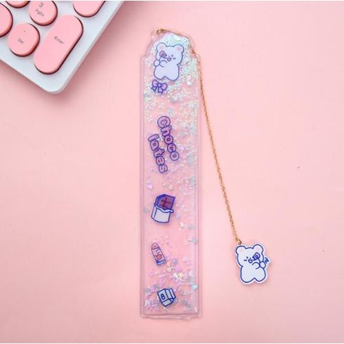 Règle Acrylique Lapin Rose Mignon, 40 Pièces/Lot, Règle Droite De 15cm, Outil De Dessin, Papeterie Promotionnelle, Fournitures Scolaires