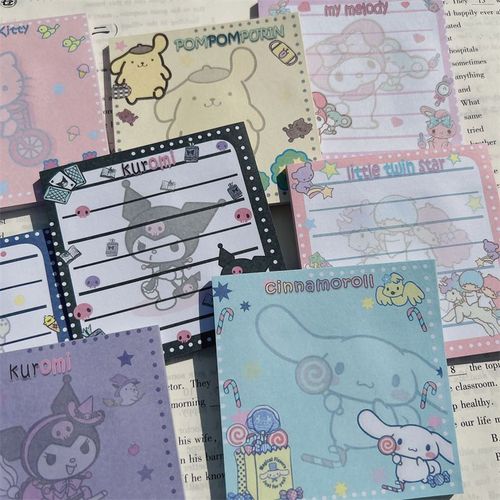 Bloc-Notes Kawaii Chien Chat, Étiquette Autocollante Mignon N Times, Marque-Page, Papeterie Fournitures Scolaires, 24 Pièces/Lot