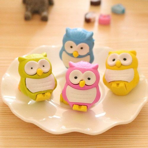 Gommes À Hibou Kawaii, 36 Pièces/Lot, Adorables Gommes En Caoutchouc, Papeterie Fournitures Scolaires Et De Bureau Pour Enfants, Cadeau Promotionnel