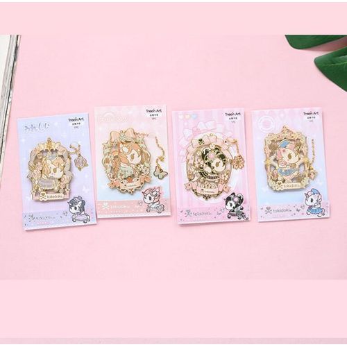 Marque-Page Pendentif Licorne En Métal, Créatif, Mignon Livre, Trombone, Fournitures Scolaires Et De Bureau, Lot De 12 Pièces