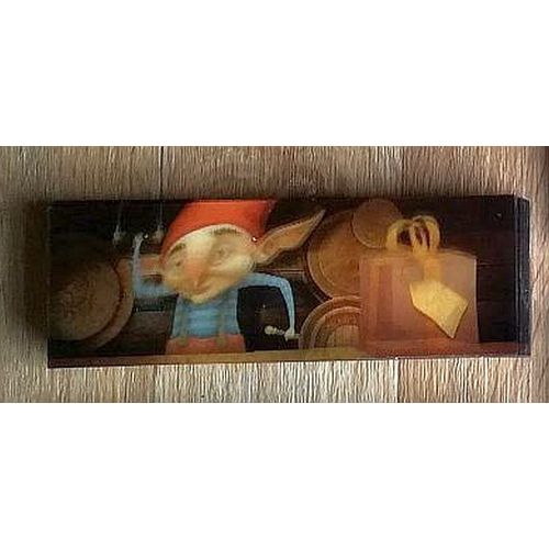 Marque-Page Holographique 3 D Animé "Lutin Au Travail"