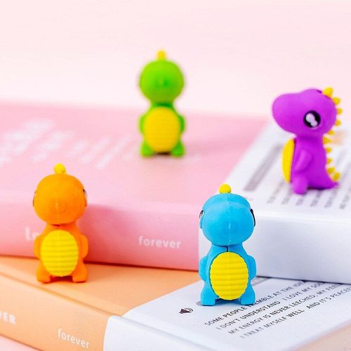 Gommes À Dessin Animé Dinosaure, 48 Pièces/Lot, Gommes En Caoutchouc Mignonnes, Cadeau Promotionnel Pour Enfants, Papeterie Fournitures Scolaires Et De Bureau