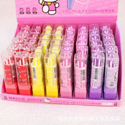 Gommes À Lèvres Créatives Chat, 48 Pièces/Lot, Gomme À Crayon En Caoutchouc Pour Dessin Écriture Kawaii, Papeterie Cadeaux Pour Enfants, Fournitures Scolaires