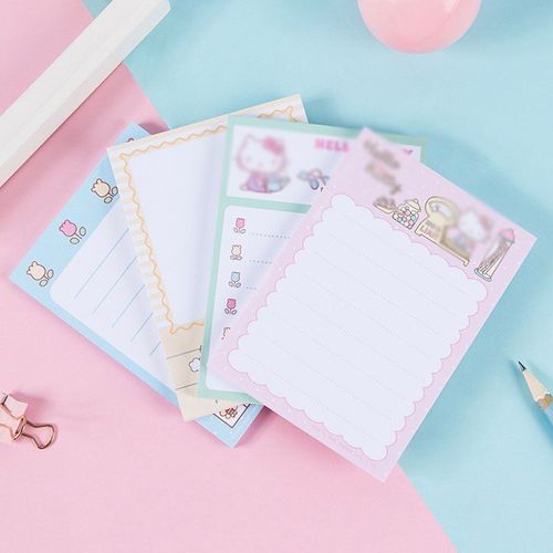 Bloc-Notes Chat Kawaii, Étiquette Autocollante Mignon N Times, Signet, Papeterie Fournitures Scolaires, 12 Pièces/Lot