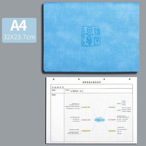 Carnet De Notes À Feuilles Mobiles En Cuir Souple, 80 Feuilles De Papier Quadrillé Pour Étudiant, Format A4 Et B5