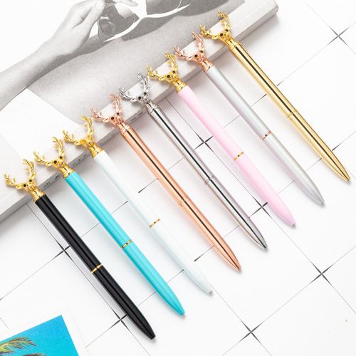 Stylo À Bille En Forme De Cerf, Stylo Gel À Encre Noire, Pour Garçons Et Filles, Papeterie Scolaire Et De Bureau, 50 Pièces