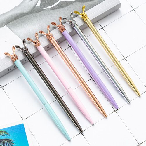 Stylo À Bille En Métal, 20 Pièces, Mode Coréenne, Mignon Lapin, Stylo À Bille En Métal, Personnalisé, Rotatif, Stylo À Bille, Cadeau De Mariage