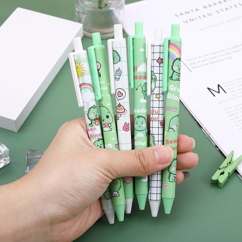 Stylos À Bille En Gel Dinosaure 0.5mm, 60 Pièces, Stylo À Pression À Encre Noire, Stylo À Gel, Papeterie De Bureau Pour Étudiant