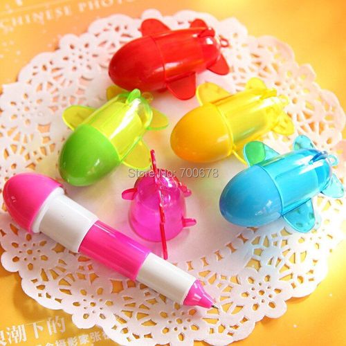 Mini Stylo À Bille En Forme D'avion, Couleur Bonbon, 50 Pièces/Lot, Papeterie Créative, Cadeau Pour Enfants, Nouvel Arrivage