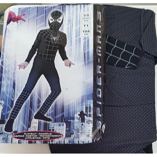 Deguisement / Panoplie / Spiderman Noir / Taille 3-5 Ans / 104 Cm / Marvel