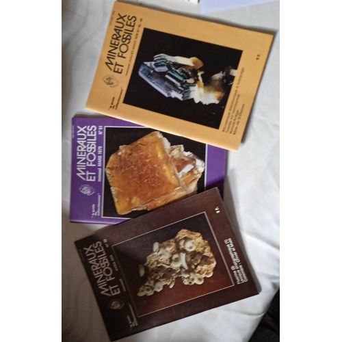 Le Lot De 3 Guide Du Collectionneur Minéraux Et Fossiles 1979 Numéro 51 52 56