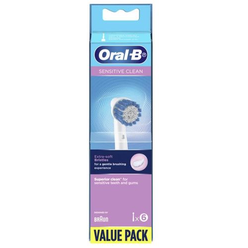 Oral-B Sensitive Clean Brossettes De Rechange Pour Brosse À Dents Électrique x6
