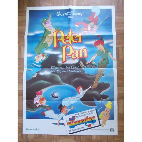 Peter Pan Walt Disney Affiche De Cinema