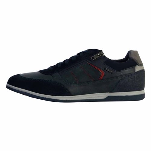 Basket Cuir Geox Renan Waxzed Zip