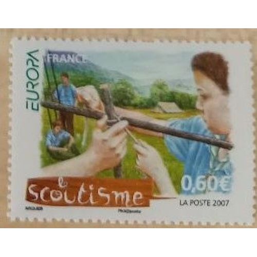 Timbre Neuf 2007, Le Scoutisme, 0,60e, Illustration De Arquer.