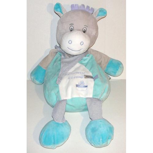 Ane Picotin Petit Matelot Range Pyjama Baby Nat - Peluche Doudou Ane Ma Cachette A Pyjama 60 Cm